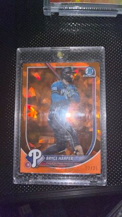2025 Bowman Chrome Saphire Bryce Harper Orange /25