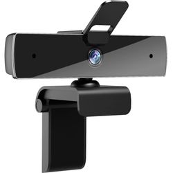 Qtniue Webcam With Microphone And Privacy Cover