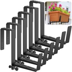 6 pairs, heavy duty iron planter box brackets. $8 per pair