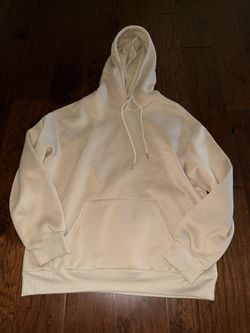 NWOT SHEIN Woman’s Tan Hoodie With Flowers On Back Size S