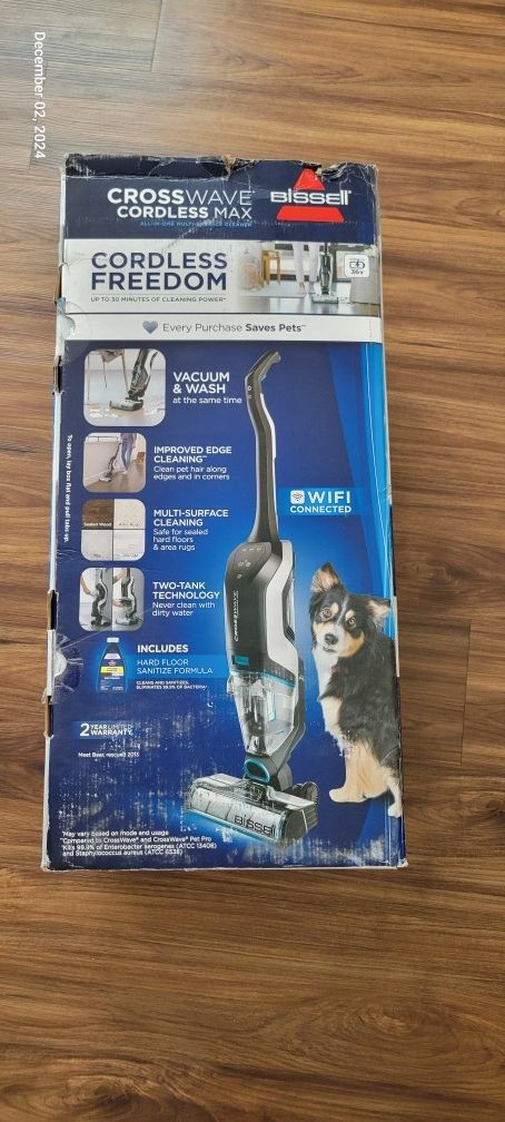 BISSELL CrossWave® Cordless Max All-in-One Multi-Surface Cleaner Vacuum