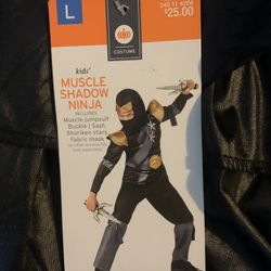Kids Shadow Ninja. Child Size Large 12-14. Nee