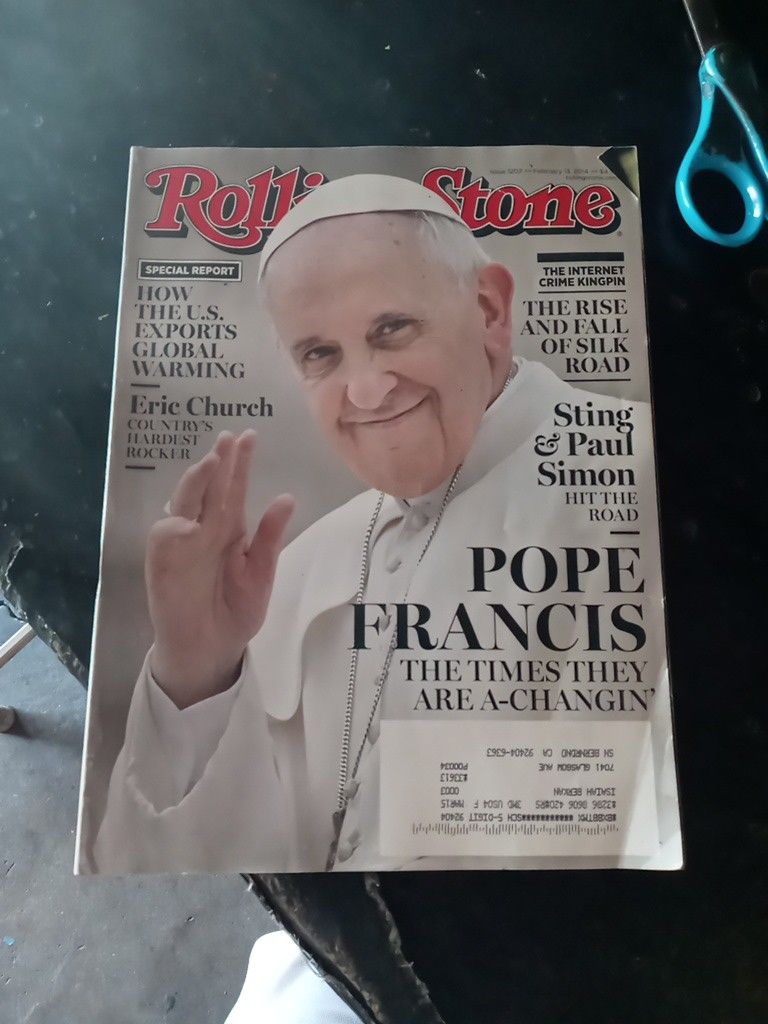 Rolling Stone 1202 * POPE FRANCIS - David Crosby - Steve McQueen - Silk Road