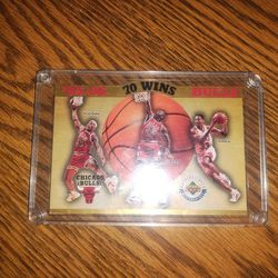1996 upper Deck limited edition 70 win Chicago bulls card