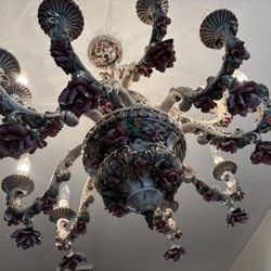 Capodimonte Chandelier Vintage 