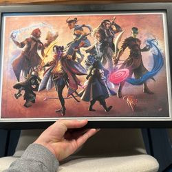 CRITICAL ROLE - Mighty Neon Character Poster WITH Frame