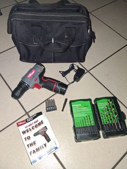 New Hyper Tough 12v Drill Comes With Bag Bits Manual And Extension Price Is Firm $65