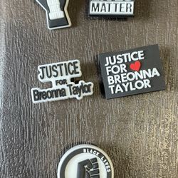 Justice For Breonna Taylor Black Lives Matter BLM Crocs Charms Pins