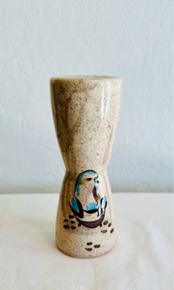 Vintage red wing pottery bob white quail salt shaker