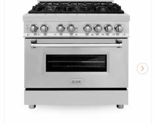 36 in. 4.6 cu. ft. Legacy Dual Fuel Range with 6 Burner Gas Cooktop and Electric Convection Oven in Stainless Steel