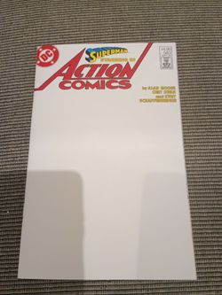 Action Comics 583 Facsimile Edition Cover B Blank Card Stock Variant DC Comics