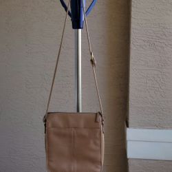 TAN CROSSBODY/SHOULDER BAG by "MADISON STUDIO"...EXCELLENT CONDITION...