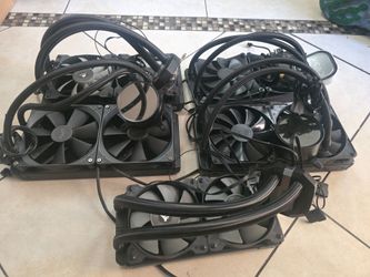 Evga nzxt Corsair cpu aio cooler lot of 5 *read*