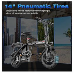 Brand New GWEIT Folding Electric Bike – 800W Peak Motor – 22 MPH – 30 Mile Range