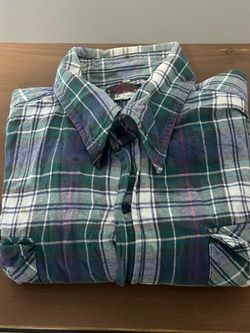 Vintage 70s Phoenix Brand Plaid Flannel Shirt Mens Medium 100% Cotton