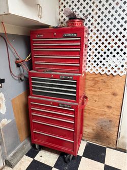 Craftsman 3 Level Toolbox red ball bearing