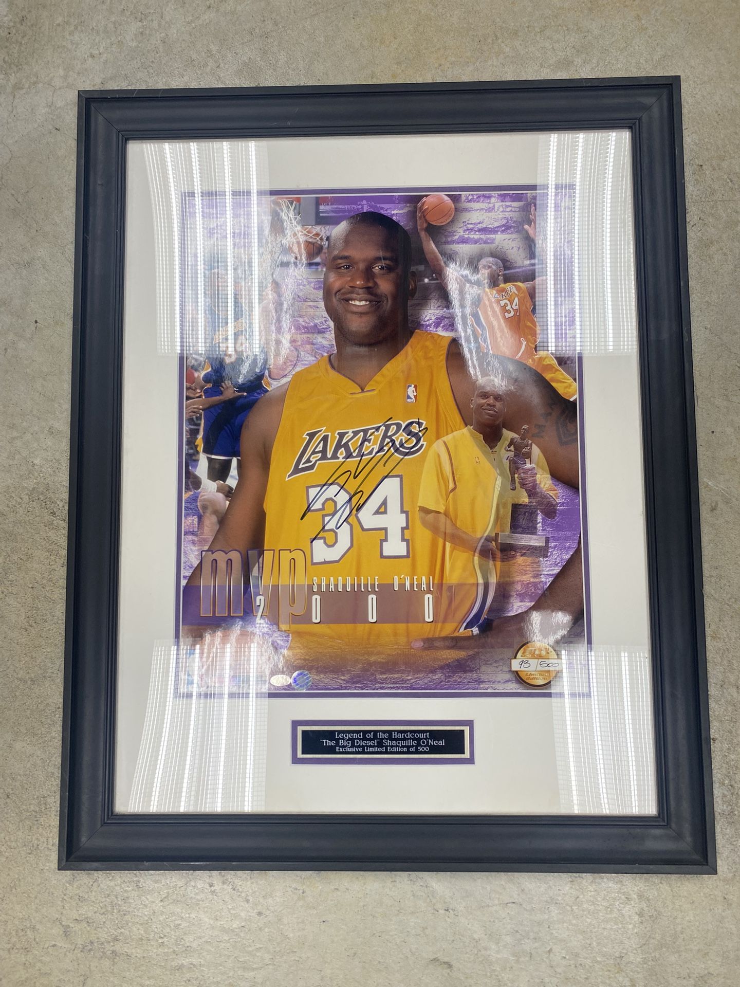 2000 Signed Shaquille O’Neal MVP 93/500