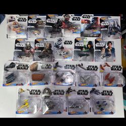 Hot Wheels Star Wars Character Cars LOT Of 20/ 2022 Release Boba Fett Grogu Solo