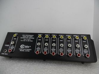 CE LABS AV700 HIGH PERFORMANCE AUDIO AND VIDEO DISTRIBUTION AMPLIFIER