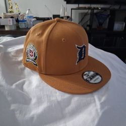 Brown Detroit Tigers Baseball Hat.  Never Worn. 
