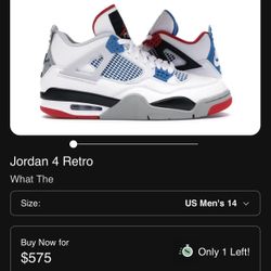 Air Jordan Retro 4 “ What The “