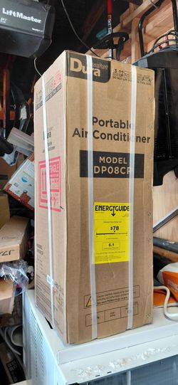 ABLO ESPAÑOL LOCATED IN WOODLAND 
NEW 
DuraComfort 8,500 BTU Portable Air Conditioner for 250 Sq. Ft.
3-in-1 cooling, fan and dehumidifying modes with