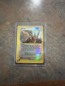 Eevee Reverse Holo Pokemon Card - Aquapolis