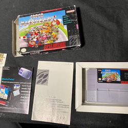 Super Mario Kart Super Nintendo Game Complete in Box