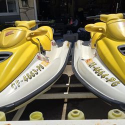 2 Seadoo GTI 3 Seater With Trailer