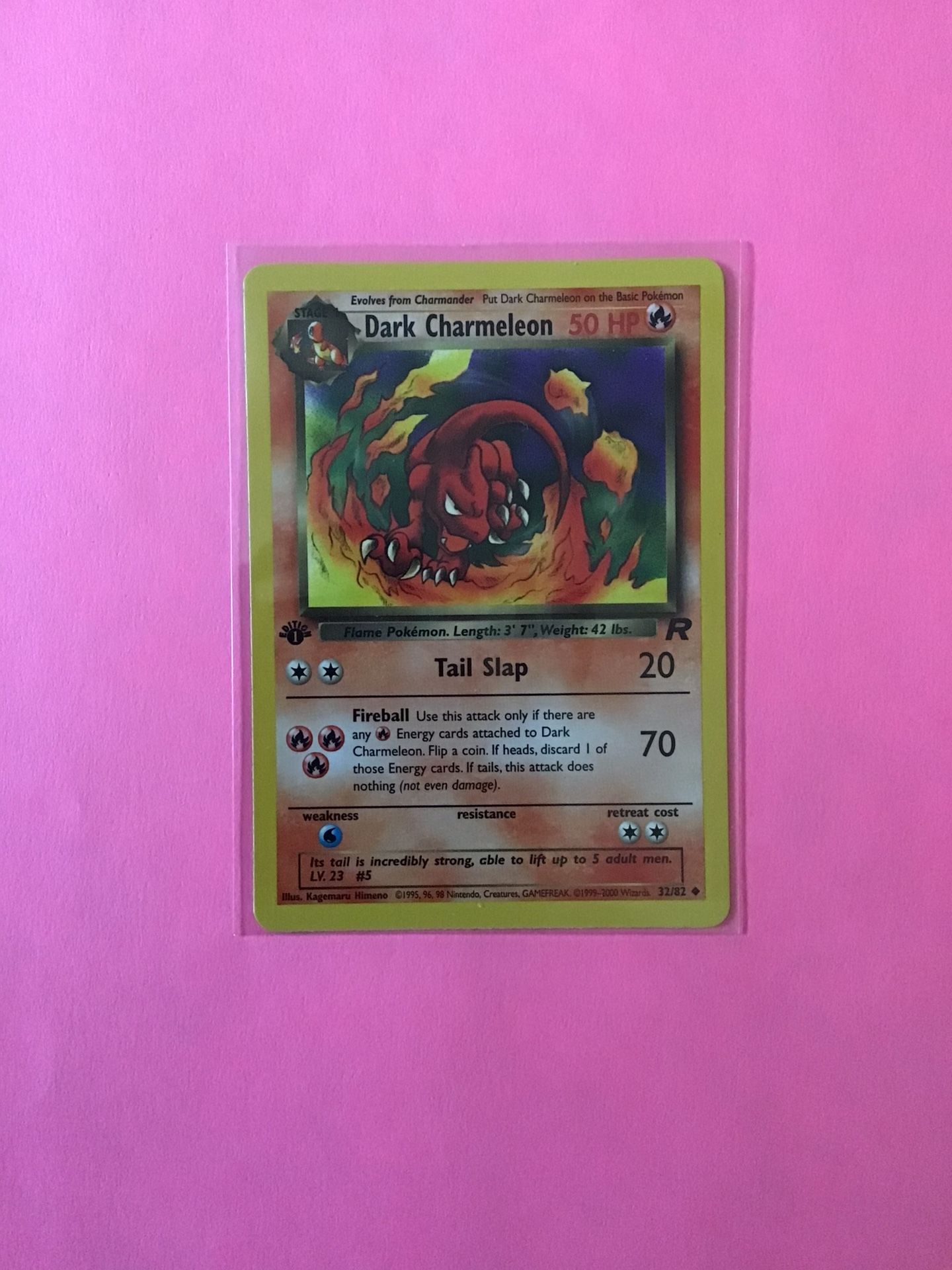 1st Edition Dark Charmeleon #32/82 Pokemon Card from Team Rocket Set