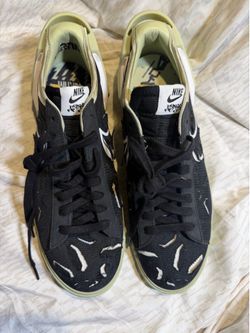 Nike Blazer Low Acronym in Black Olive Aura