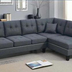 BRAND NEW 2PC SETCCIONAL SOFA SET WITH ACCENT PILLOWS INCLUDED $339