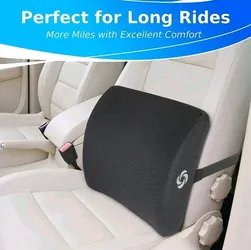 2 Samsonite Memory Foam Lumbar Support Cushions Designed for Use on Car Seats or Office Chairs,