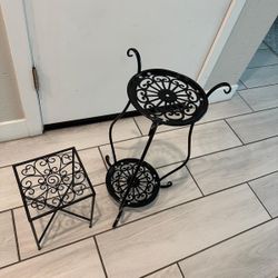 Wrought Iron Plant Stand,Indoor Outdoor Metal Tall Plant Stand Iron Flower Stand,Plant Holders Plant Rack Potted Bonsai Stand for Home,Garden