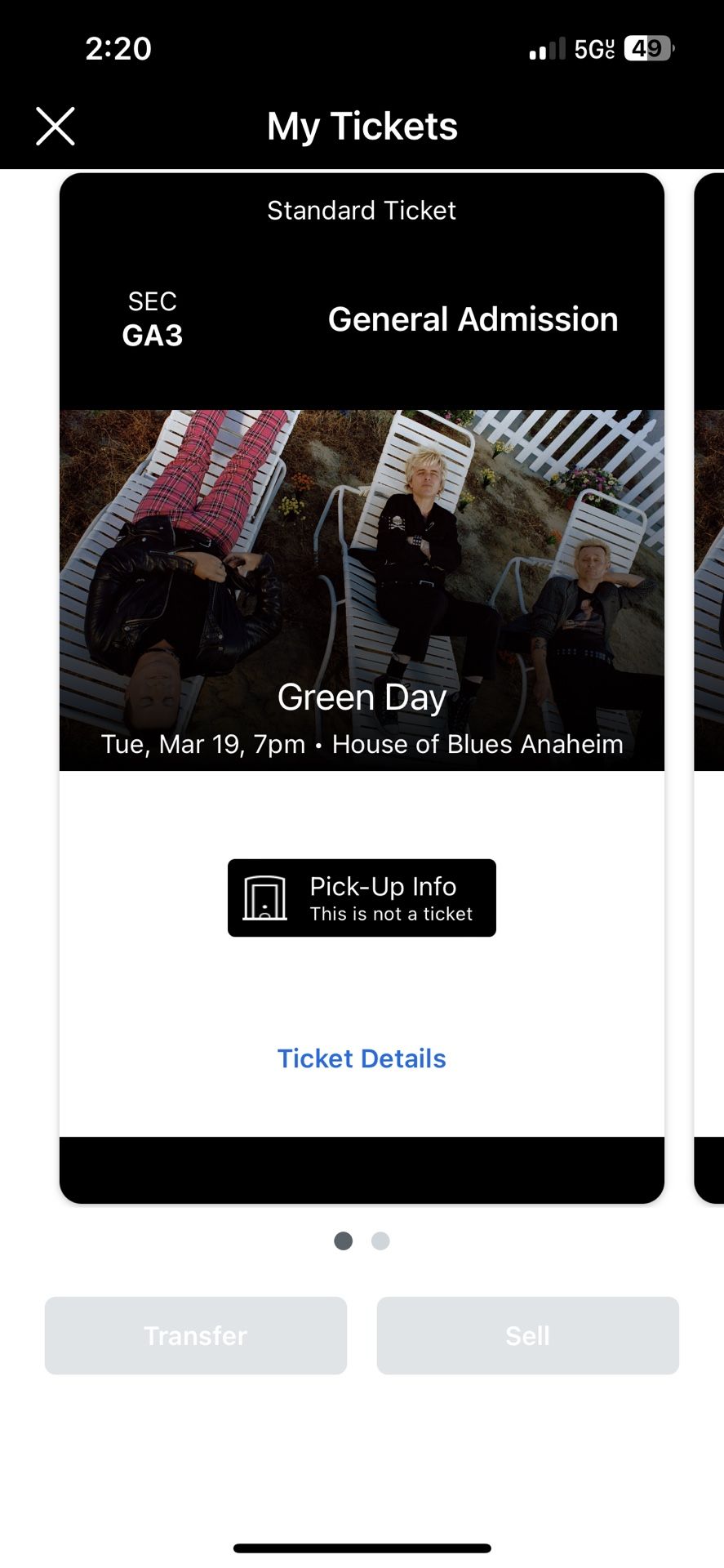 Green Day HoB Show