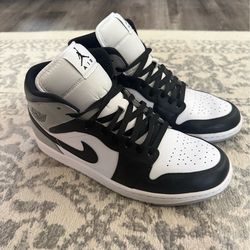 Jordan 1 mid, Grey Black and White