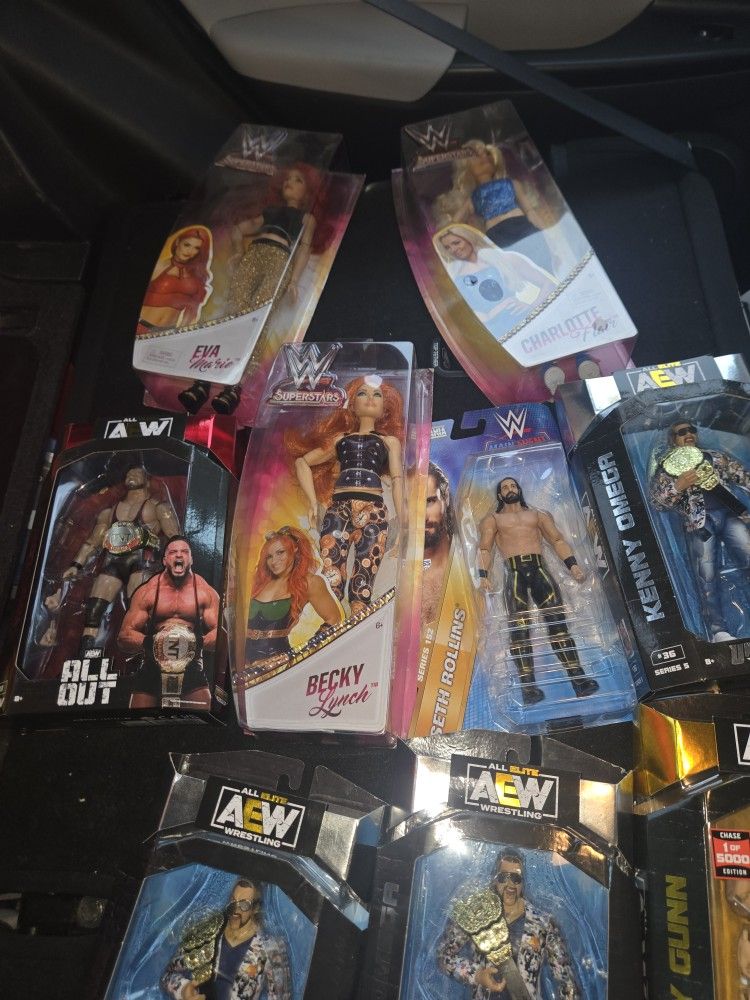 Wrestling Action Figures Collection Lot