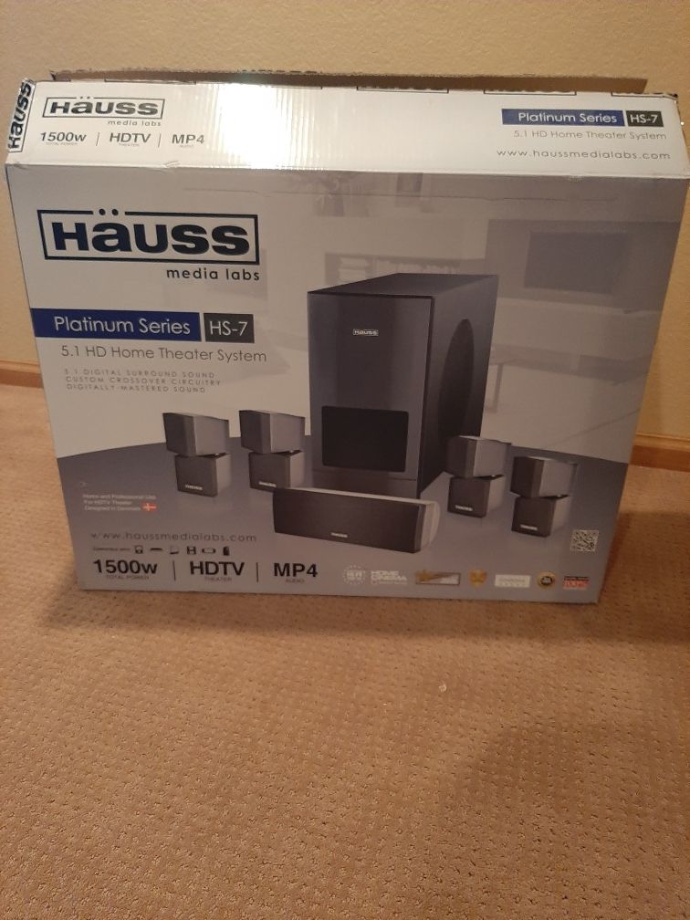 Hauss Home Theater System Surround Sound Speakers