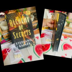 New Alchemy Of Secrets hardcover limited edition novel with sprayed edges