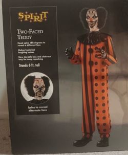 Spirit Halloween 2 Face Teddy Animatronic