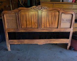 Free - King Bed - Wood Headboard