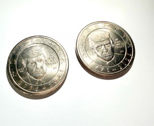 (2) July 4th Privy Trump Liberty Commemorative Coins 1776–2026