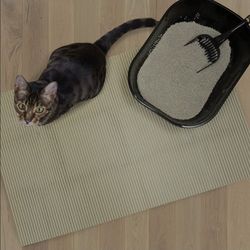 Fresh Kitty Durable XL Jumbo Foam Litter Mat – BPA and Phthalate Free, Water Resistant, Traps Litter from Box, Scatter Control, Easy Clean Mats 40"x25