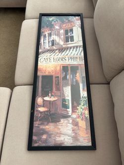 Cafe Louis Philippe Paris Framed Art Print