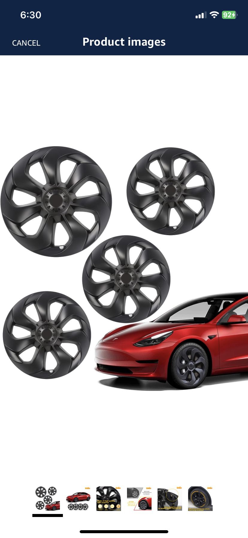 Model Y Wheel Covers/Hubcaps 19 Inch for 2019-2023 Tesla Model Y - Set of 4 Replacement Hub Caps for Stylish Car Decoration and Protection