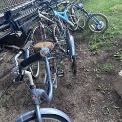 Four bicycles
