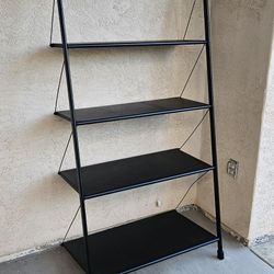 Post Modern Black Metal Leaning Shelf