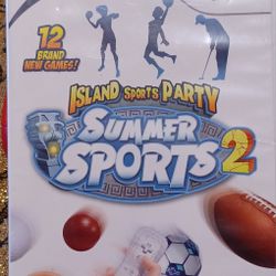Nintendo Wii Summer Sports 2 Video Game Island Party Soccer Football