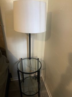 Lamp with night stand together