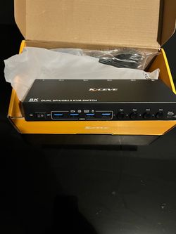 KCEVE 8K Dual DP USB 3.0 KVM Switch